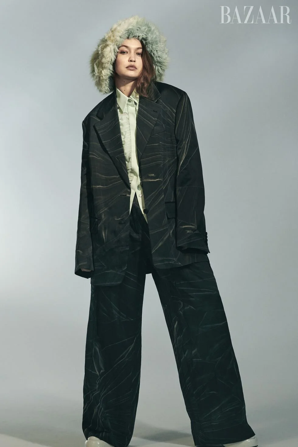 Gigi Hadid's Uber-Serious Fashion Mood for Harper's Bazaar US